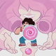 Rose cradles Steven in an ominous manner in the extended version of the show’s opening theme.